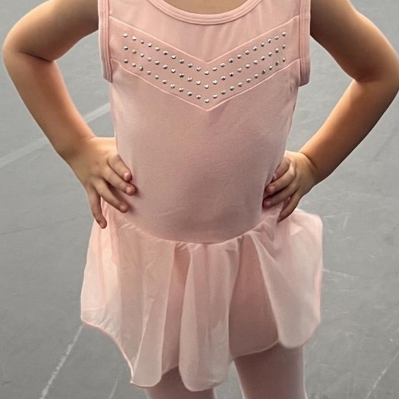 Girls' Dance Cross Back Skirted Leotard - Cat & Jack - Picture 3 of 3